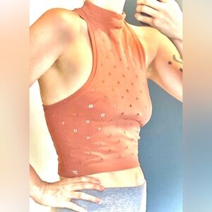 Coral Cut Out Active Tank Top